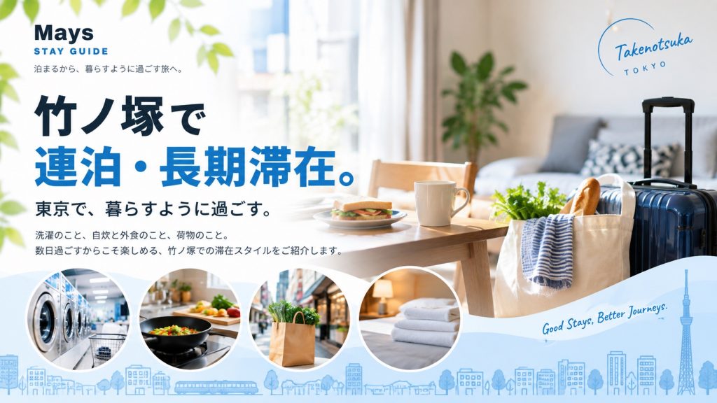 竹ノ塚での連泊・長期滞在ガイド|Mays STAY GUIDE